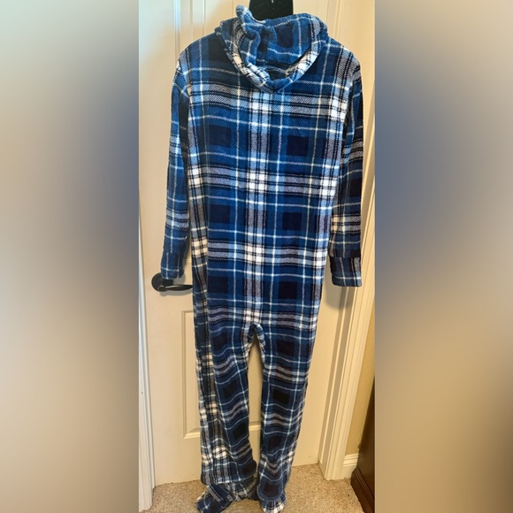 NWOT Alexander Del Rossa Unisex Hooded Onesie Pajamas w/Removable Booties, Small - Picture 9 of 14
